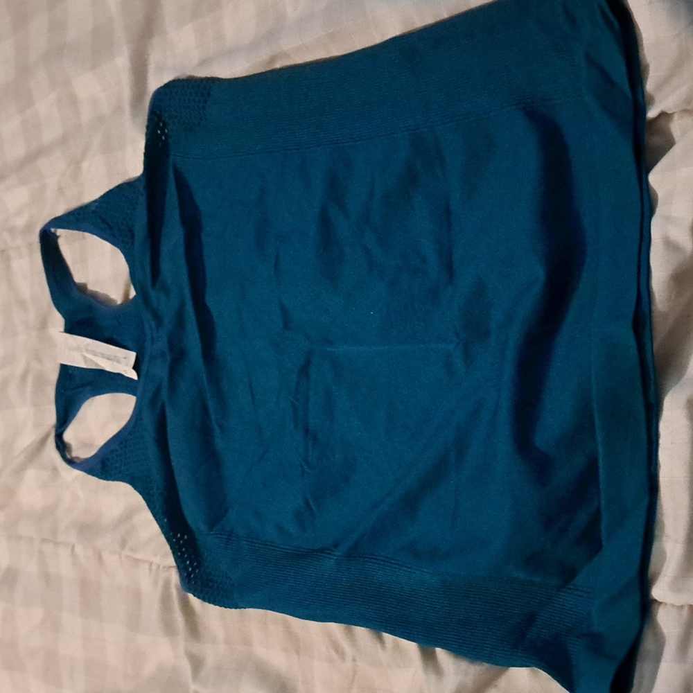 Fabletics tank dark teal worn once size medium